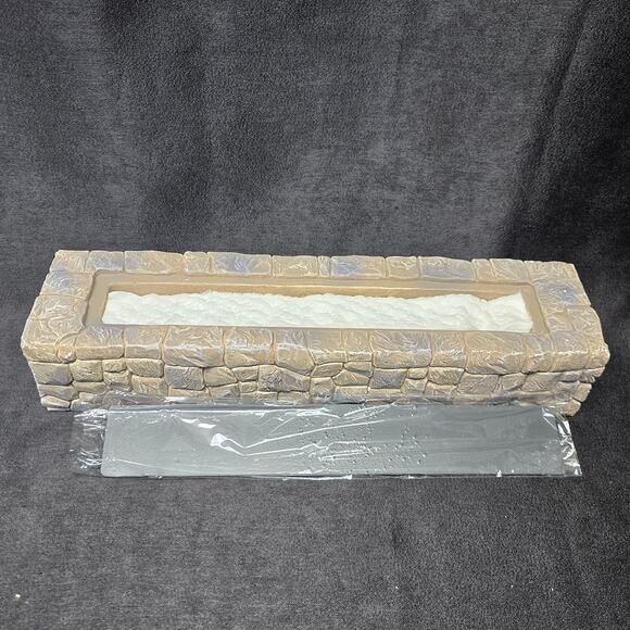 Rectangle Concrete Tabletop Fire Pit Indoor / Outdoor Concrete Table Fireplace - Picture 10 of 13